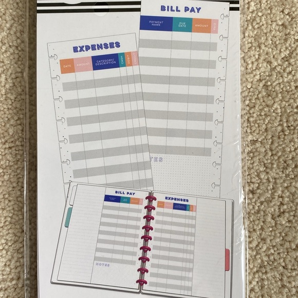 NEW! The Happy Planner Half Sheet Habit Tracker & Expenses Tracker - Picture 6 of 6